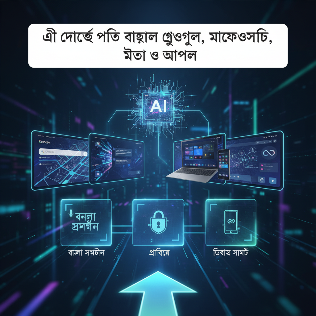 এআই দৌড়ে গতি বাড়াল গুগল, ওপেনএআই, মাইক্রোসফট, মেটা ও অ্যাপল
